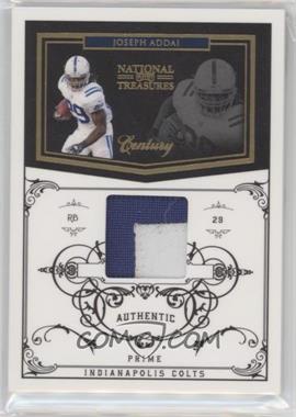 2010 Playoff National Treasures - [Base] - Century Materials Prime #62 - Joseph Addai /50