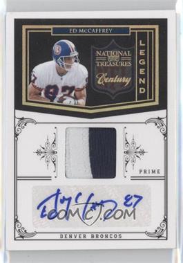 2010 Playoff National Treasures - [Base] - Century Signature Materials Prime #195 - Legend - Ed McCaffrey /20