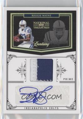 2010 Playoff National Treasures - [Base] - Century Signature Materials Prime #64 - Reggie Wayne /20