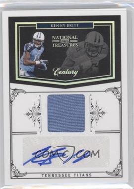 2010 Playoff National Treasures - [Base] - Century Signature Materials #144 - Kenny Britt /10