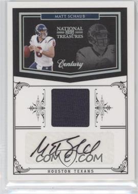 2010 Playoff National Treasures - [Base] - Century Signature Materials #58 - Matt Schaub /10