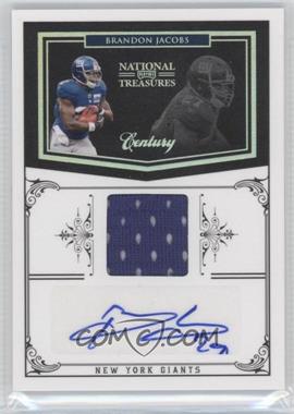 2010 Playoff National Treasures - [Base] - Century Signature Materials #97 - Brandon Jacobs /10