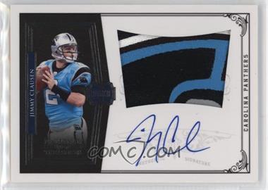 2010 Playoff National Treasures - [Base] #319 - Rookie Signature Materials - Jimmy Clausen /99