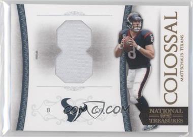 2010 Playoff National Treasures - Colossal - Jersey Number Prime #42 - Matt Schaub /25