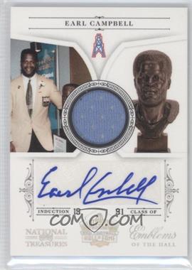 2010 Playoff National Treasures - Emblems of the Hall - Signature Materials #6 - Earl Campbell /25