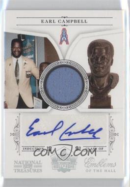 2010 Playoff National Treasures - Emblems of the Hall - Signature Materials #6 - Earl Campbell /25