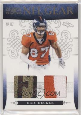 2010 Playoff National Treasures - NFL Gear - Combos Prime #19 - Eric Decker /49