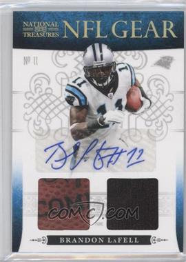 2010 Playoff National Treasures - NFL Gear - Combos Signatures Prime #12 - Brandon LaFell /25