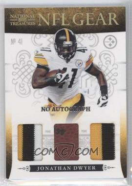 2010 Playoff National Treasures - NFL Gear - Trios Prime Signatures #17 - Jonathan Dwyer /25