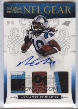 2010 Playoff National Treasures - NFL Gear - Trios Prime Signatures #20 - Armanti Edwards /25