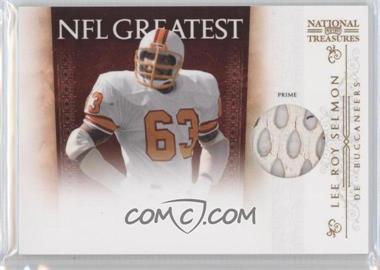 2010 Playoff National Treasures - NFL Greatest - Materials Prime #33 - Lee Roy Selmon /49