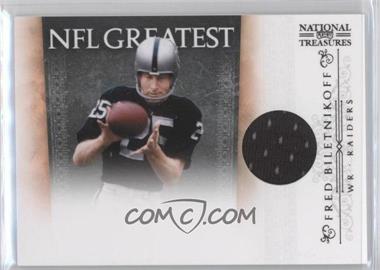 2010 Playoff National Treasures - NFL Greatest - Materials #29 - Fred Biletnikoff /99