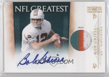 2010 Playoff National Treasures - NFL Greatest - Signature Materials Prime #19 - Bob Griese /15