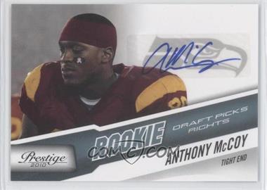 2010 Playoff Prestige - [Base] - Rookie Draft Picks Rights Autographs #206 - Anthony McCoy /999