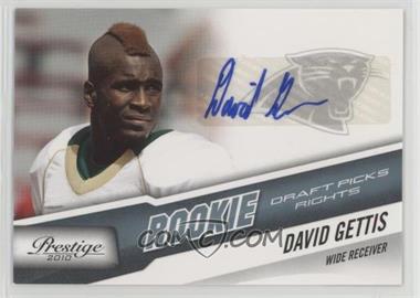 2010 Playoff Prestige - [Base] - Rookie Draft Picks Rights Autographs #229 - David Gettis /999