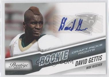 2010 Playoff Prestige - [Base] - Rookie Draft Picks Rights Autographs #229 - David Gettis /999