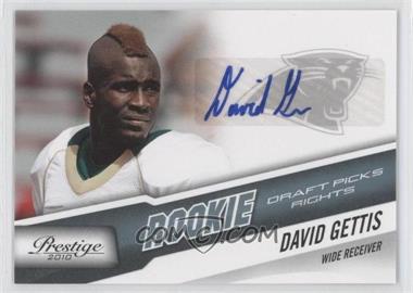 2010 Playoff Prestige - [Base] - Rookie Draft Picks Rights Autographs #229 - David Gettis /999