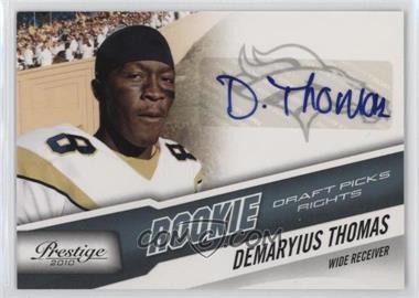 2010 Playoff Prestige - [Base] - Rookie Draft Picks Rights Autographs #230 - Demaryius Thomas /299