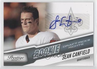 2010 Playoff Prestige - [Base] - Rookie Draft Picks Rights Autographs #288 - Sean Canfield /999