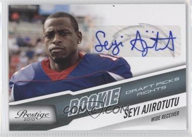 2010 Playoff Prestige - [Base] - Rookie Draft Picks Rights Autographs #292 - Seyi Ajirotutu /999