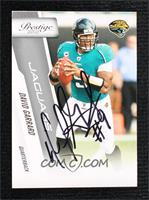 David Garrard [JSA Certified COA Sticker]