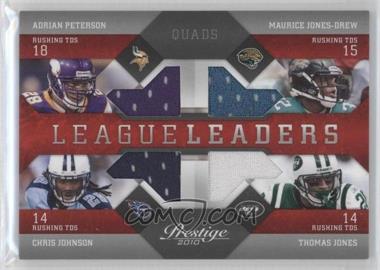 2010 Playoff Prestige - League Leaders - Materials #17 - Adrian Peterson, Maurice Jones-Drew, Chris Johnson, Thomas Jones /100