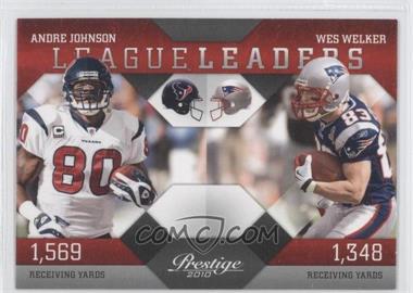 2010 Playoff Prestige - League Leaders #11 - Andre Johnson, Wes Welker