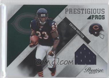 2010 Playoff Prestige - Prestigious Pros - Green Materials #15 - Devin Hester /100