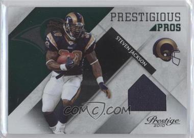 2010 Playoff Prestige - Prestigious Pros - Green Materials #39 - Steven Jackson /100