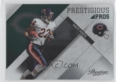 2010 Playoff Prestige - Prestigious Pros - Green #34 - Matt Forte /250