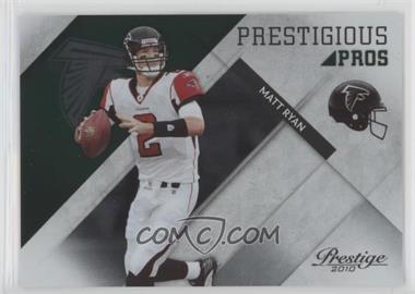 2010 Playoff Prestige - Prestigious Pros - Green #35 - Matt Ryan /250