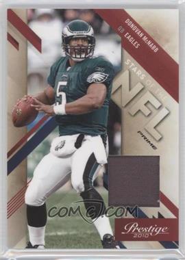 2010 Playoff Prestige - Stars of the NFL - Materials Prime #6 - Donovan McNabb /50