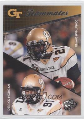 2010 Press Pass - [Base] #99 - Teammates - Jonathan Dwyer, Derrick Morgan