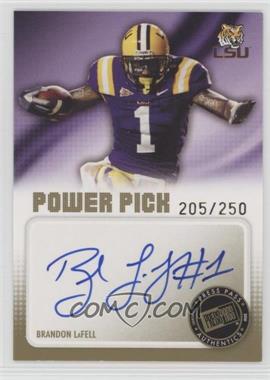 2010 Press Pass - Power Pick Autographs #PP-BL - Brandon LaFell /250