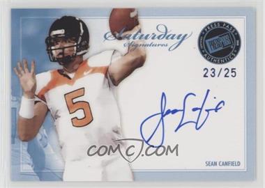 2010 Press Pass - Saturday Signatures - Blue #SS-SC - Sean Canfield /25