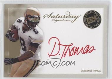 2010 Press Pass - Saturday Signatures - Gold Red Ink #SS-DT - Demaryius Thomas