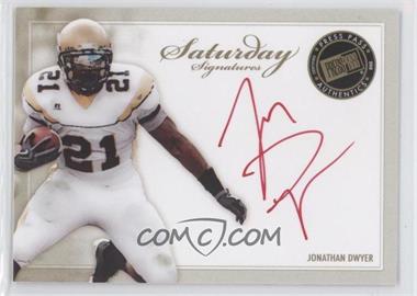 2010 Press Pass - Saturday Signatures - Gold Red Ink #SS-JD - Jonathan Dwyer