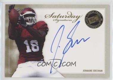 2010 Press Pass - Saturday Signatures #SS-JG - Jermaine Gresham