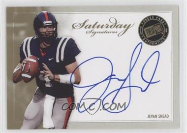 2010 Press Pass - Saturday Signatures #SS-JS.1 - Jevan Snead