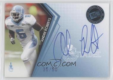 2010 Press Pass - Signings - Blue #PPS-AR - Andre Roberts /50