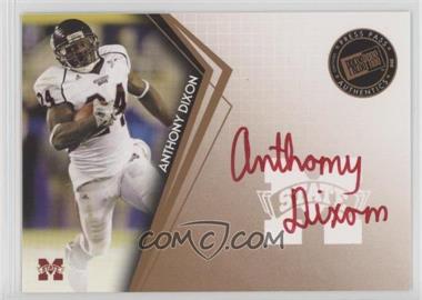 2010 Press Pass - Signings - Bronze Red Ink #PPS-AD - Anthony Dixon