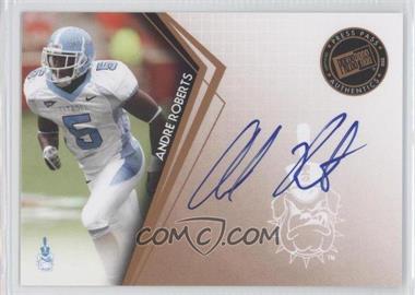 2010 Press Pass - Signings - Bronze #PPS-AR - Andre Roberts