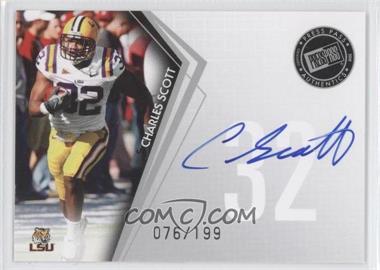 2010 Press Pass - Signings - Silver #PPS-CS.1 - Charles Scott /199