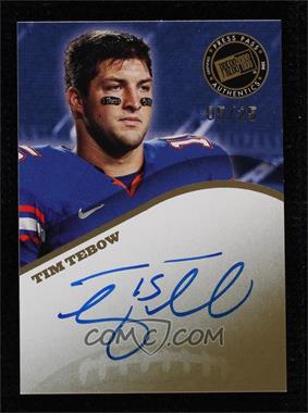 2010 Press Pass - Wal-Mart Autographs #WM-TT - Tim Tebow /25