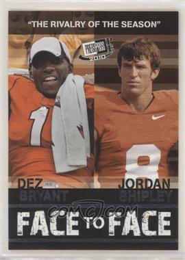 2010 Press Pass Portrait Edition - Face to Face #FF-15 - Jordan Shipley, Dez Bryant