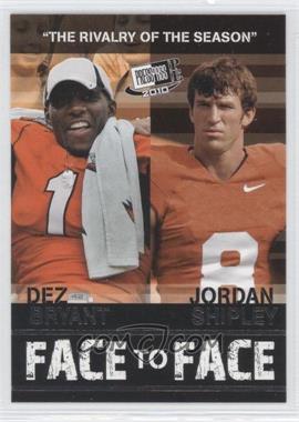 2010 Press Pass Portrait Edition - Face to Face #FF-15 - Jordan Shipley, Dez Bryant
