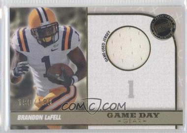 2010 Press Pass Portrait Edition - Game Day Gear - Gold #GDG-BL - Brandon LaFell /199