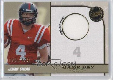 2010 Press Pass Portrait Edition - Game Day Gear - Gold #GDG-JS - Jevan Snead /199