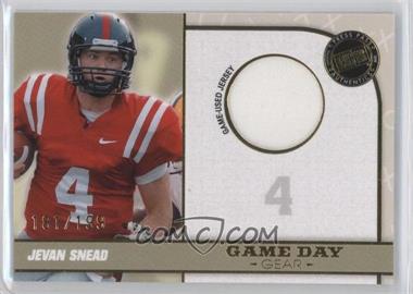 2010 Press Pass Portrait Edition - Game Day Gear - Gold #GDG-JS - Jevan Snead /199