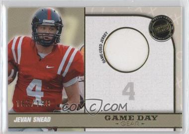 2010 Press Pass Portrait Edition - Game Day Gear - Gold #GDG-JS - Jevan Snead /199